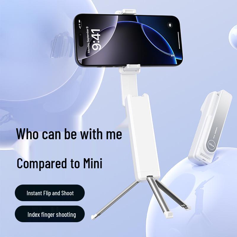 Мини Bluetooth Селфи-палка: Вращение на 360°, Антивибрация, Телескопический, Ручной, Компактный для устройств i8/i10.