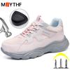 Breathable Work Sneakers Women Safety Shoes Anti-smash Anti Puncture Indestructible Shoes Work Protection Shoes Steel Toe Shoes
