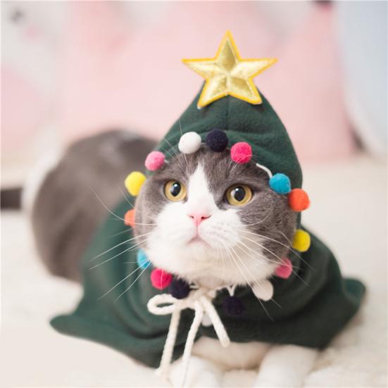 Плащ для домашних животных с круглым вырезом и шнурком, высокая эластичность, мягкий звездный декор, косплей, улучшает атмосферу