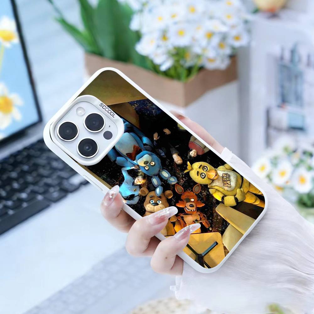 Чехол для телефона Five Nights at Freddy's для iPhone 16,15,14,13,12,17,Pro,MAX белый Матовый Ударопрочный Чехол