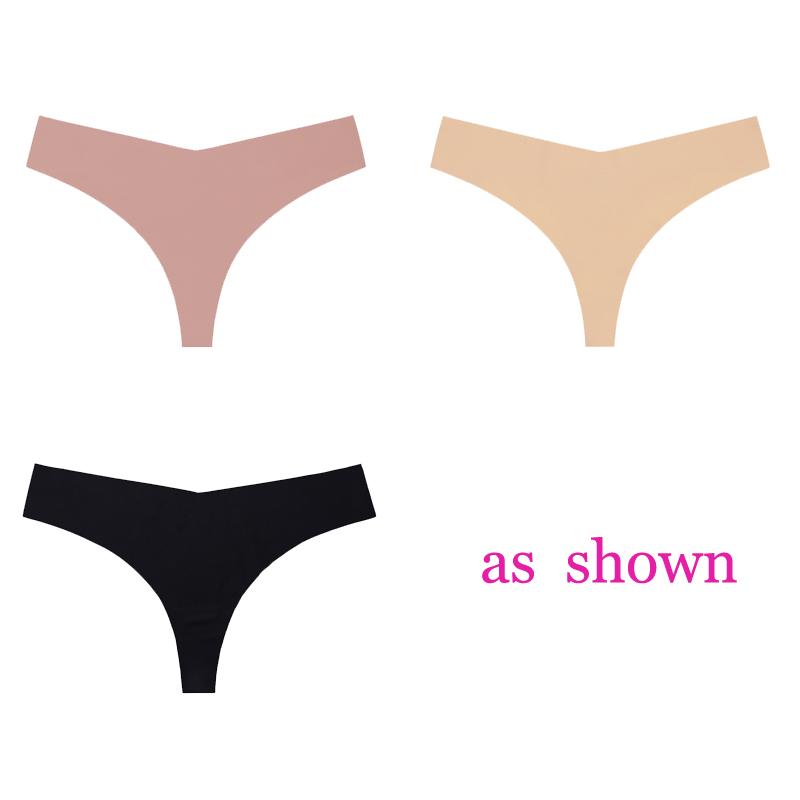 3 шт./лот, женские сексуальные трусики из ледяного шелка с низкой талией, нижнее белье без следов, стринги, женские стринги, дышащее нижнее белье, искушение, нижнее белье
