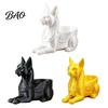 Retro Egyptian Cat Art Statue, 3D Printed Bastet Figurine with Storage, Sculpture Mythical Creature Desk Organizer for Home Office, Collectible