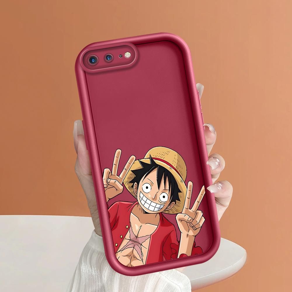 Чехол для телефона с узором «Счастливый Луффи» для iPhone Samsung Galaxy Xiaomi Redmi POCO HUAWEI Honor противоударный резиновый чехол