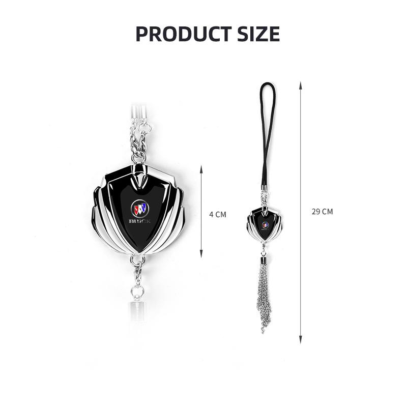 ABKL1 Car Pendant Metal Badge Rearview Mirror Hanging Ornament Decoration Accessory For Buick Century Excelle XT Envision Excelle GT
