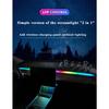 For Tesla Model 3/Y 2 IN 1 Dynamic Neon RGB Car LED Ambient Lighting 60s Automatic OFF Module Dashboard Lighting Decorative Lamp