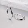 Серьги из стерлингового серебра 925 пробы, нерегулярной формы, классические и модные, трендовые серьги, подходящие для женщин, с цирконом