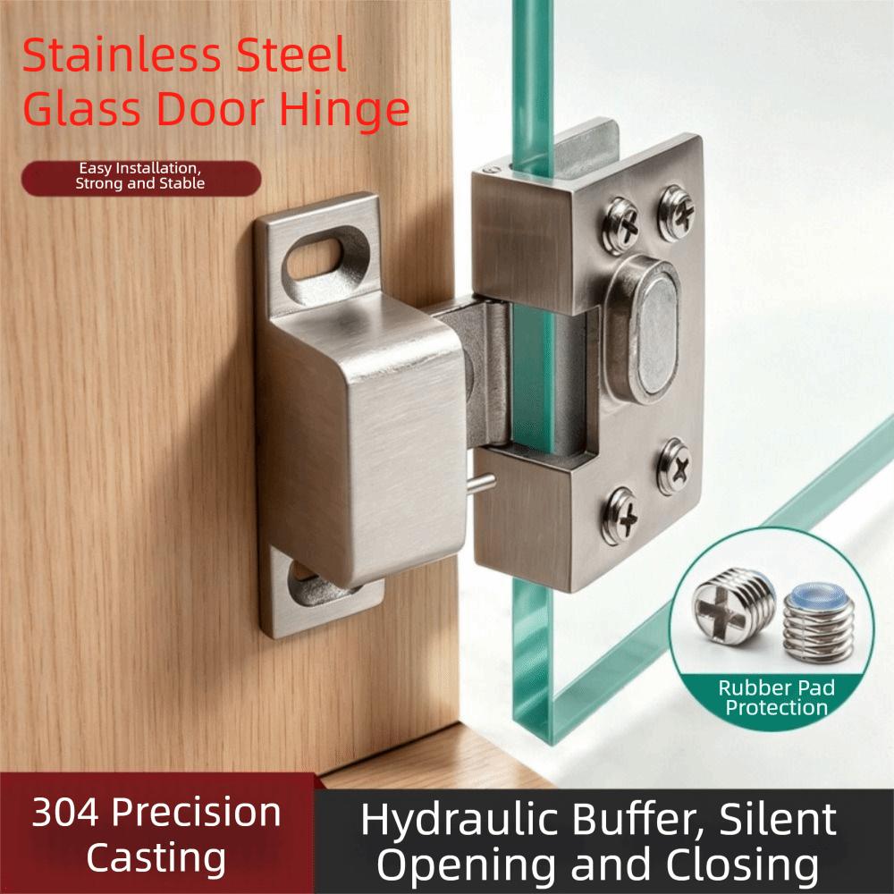 Hydraulic Closing Hydraulic Glass Door Hinge Glass Cabinet Hinge For Office Partitions