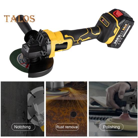 18 В аккумуляторная угловая шлифовальная машина 10000 об/мин бесщеточный двигатель электрический шлифовальный инструмент 3 переменные скорости ручная шлифовальная машина для резки шлифования полировки