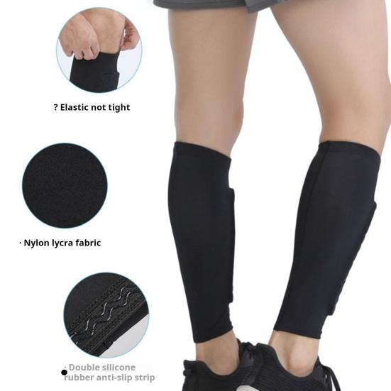 Футбольный щиток для голени, компрессионный рукав для голени, футбольная поддержка ног, компрессионные рукава для детей