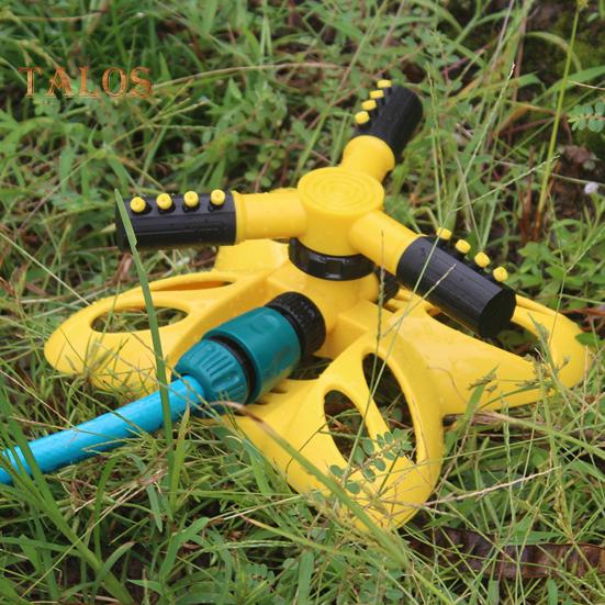 Спринклер для газонов с вращением на 360 градусов и герметичной системой с 3 рычагами. Система орошения с большой площадью покрытия. Простая сборка. Автоматический спринклер для воды.