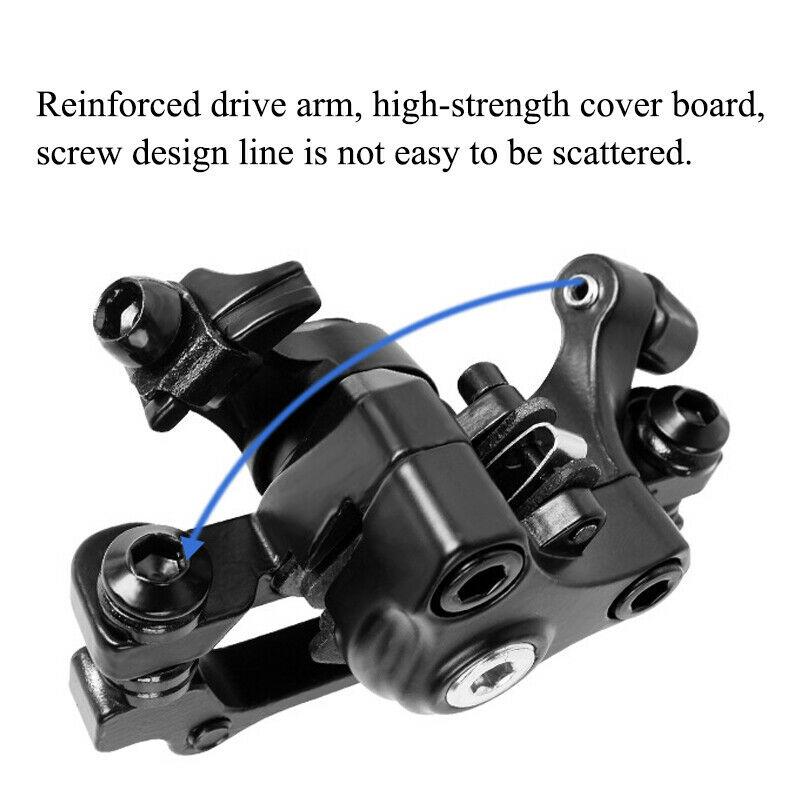 BUCKLOS Bicycle Disc Brake Caliper 160mm Front/Rear Line Pulling Disc Brake Aluminum Alloy Mechanical Brakes Calipers MTB Part