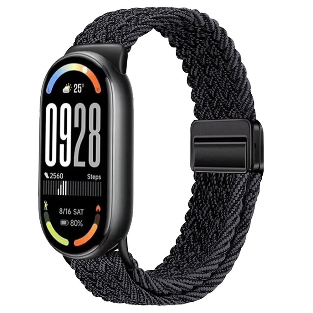 Нейлоновый петлевой ремешок для Xiaomi Mi Band 10 Браслет Плетеный Браслет Дышащий Наручный ремешок для XiaoMi Band 8 9 10 NFC Магнитная застежка Ремень