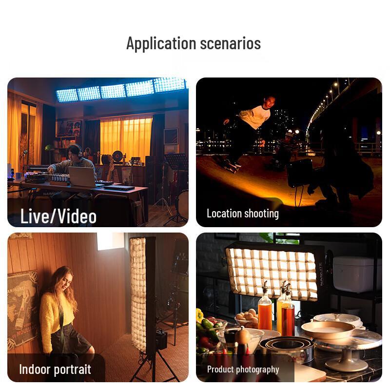 NANLITE PavoSlim 120C Full Color LED Panel Light with Stand