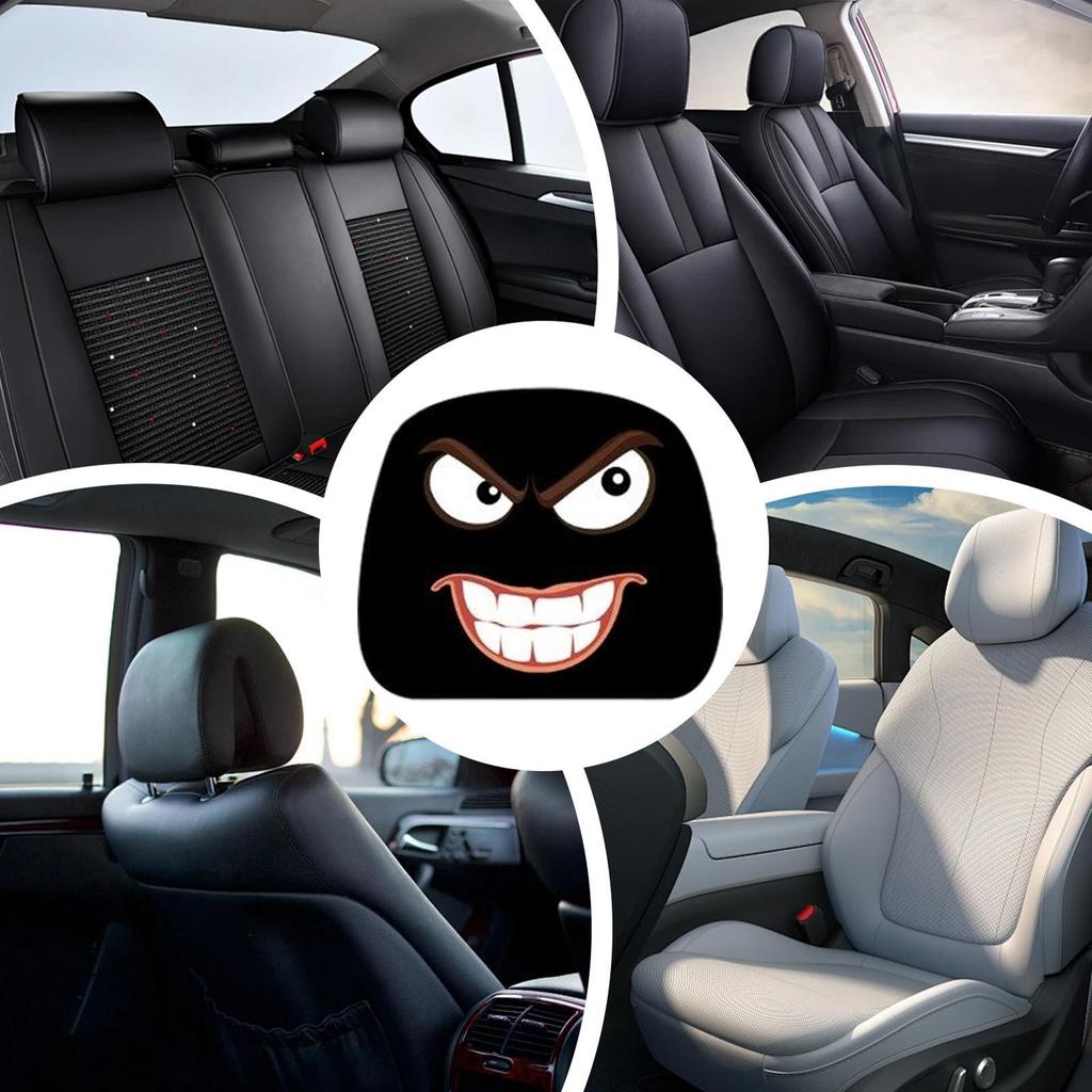 Забавные чехлы на подголовник автомобиля, 2 шт., забавный защитный чехол для подголовника автомобиля, автомобильные украшения для автомобиля, грузовика, фургона, внедорожника