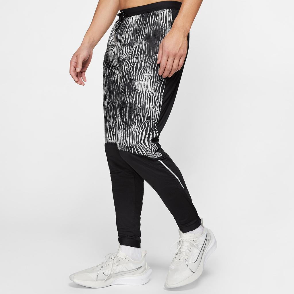 Nike Брюки для бега Phenom со вставками на молнии и манжетах, мужские брюки, серые, черные CJ5710-010