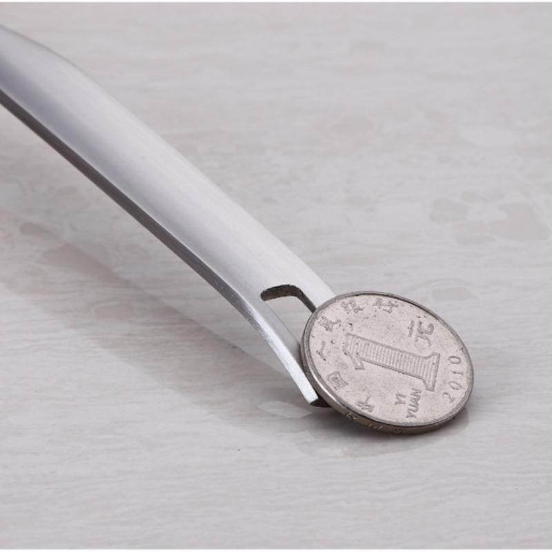 HANYANG Stainless Steel Household Thickening Anti-scald Hot Pot Soup Ladle Kitchen Utensils Naked Handle Leakage Spoon Kitchen Supplies