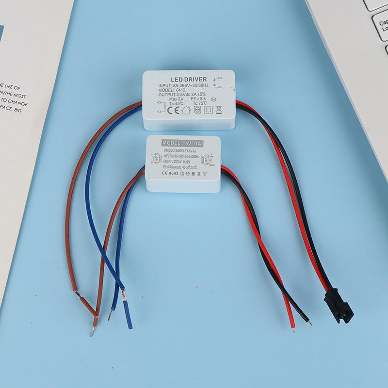 5W 10W Светодиодный блок питания Постоянного тока 5V Трансформатор Переключатель Маленький драйвер Выходной ток 1A 2A Адаптер для видеонаблюдения AC110V-220V Светодиодный драйвер