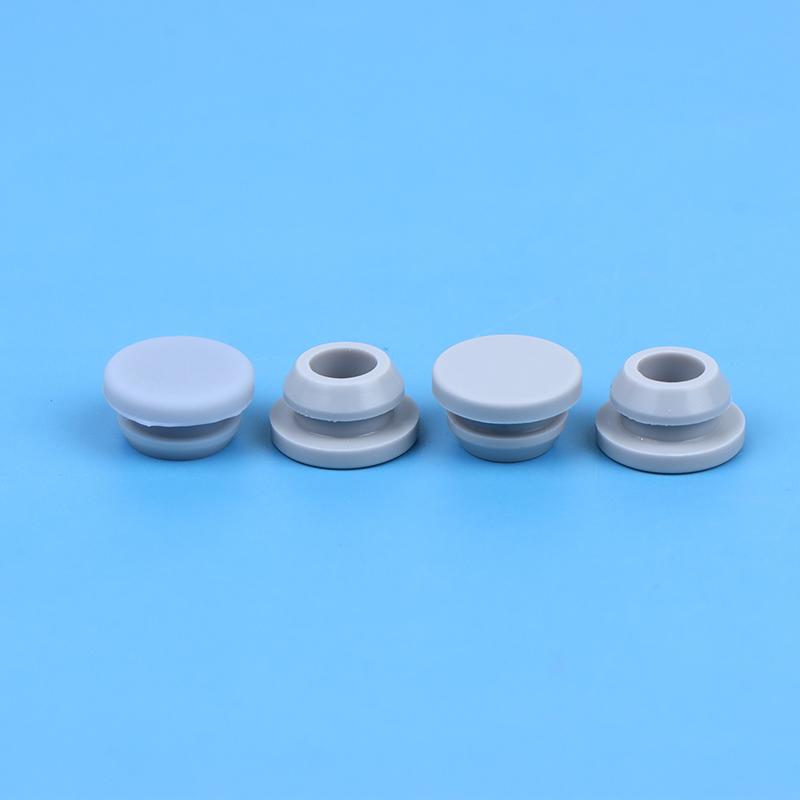 4Pcs Silicone Plug,Rubber Stopper Protective Softness Black 8Mm Buckle Hole Sealing Non-Slip Foot Mat
