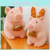 Doodle Hamburger Pig Doll Plush Toy Girl Child Sooth Cute Greedy Doll Gifts