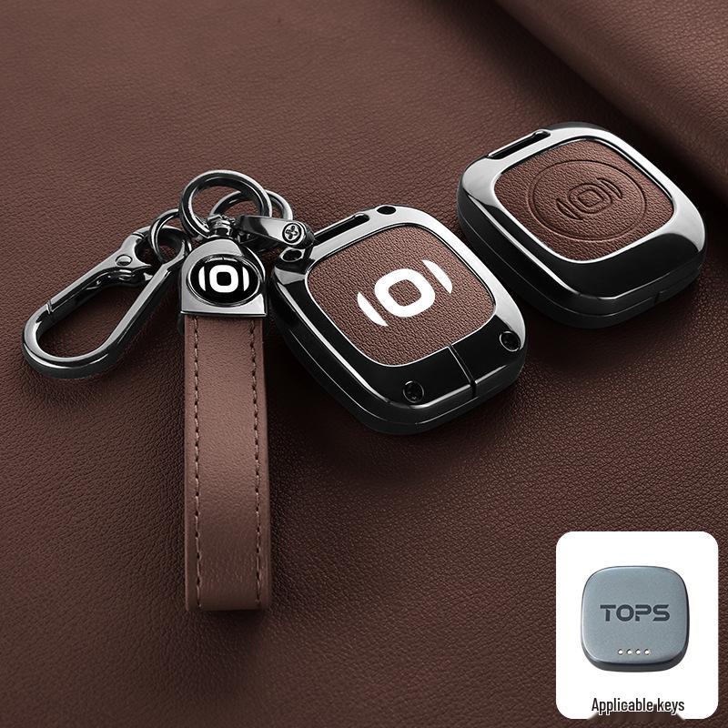 Bluetooth Чехол для Ключа с Металлической Пряжкой для Changan Qiyuan E07, Совместим с 25 Моделями Автомобилей
