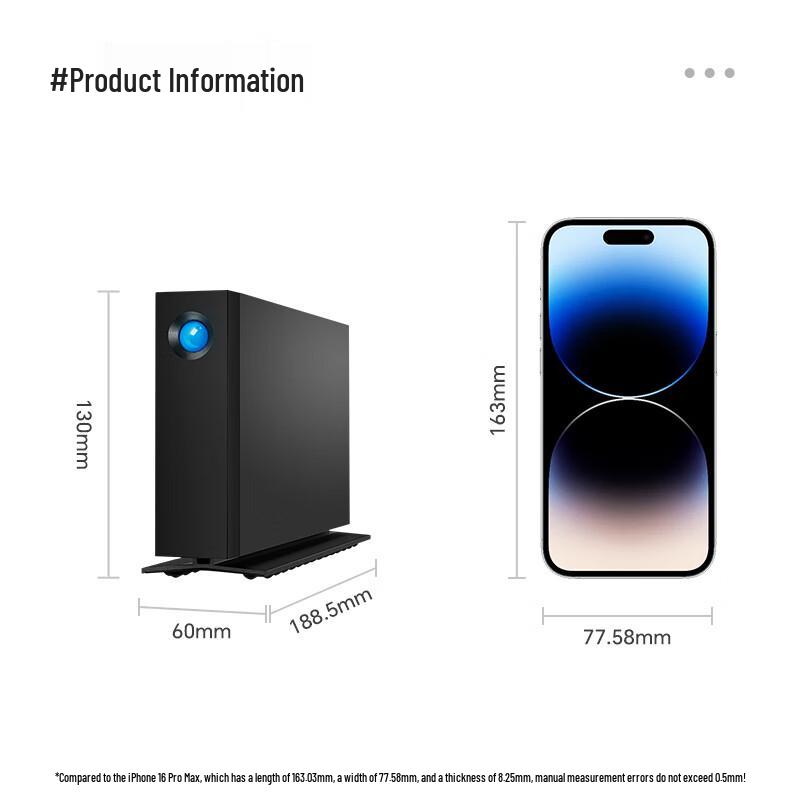 Внешний жесткий диск для настольного компьютера LaCie Enterprise с восстановлением данных