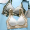 Lady Bra Seamless Thin Push-up 3D Full Cup Wide Shoulder Strap Anti-Sagging