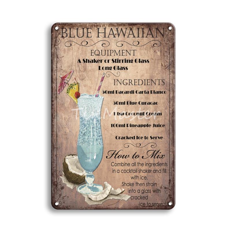 Коктейль Guinness Corona, ром, металлическая вывеска, жестяная вывеска, винтажный вид, украшения для домашнего бара, аксессуары, настенные художественные постеры и принты