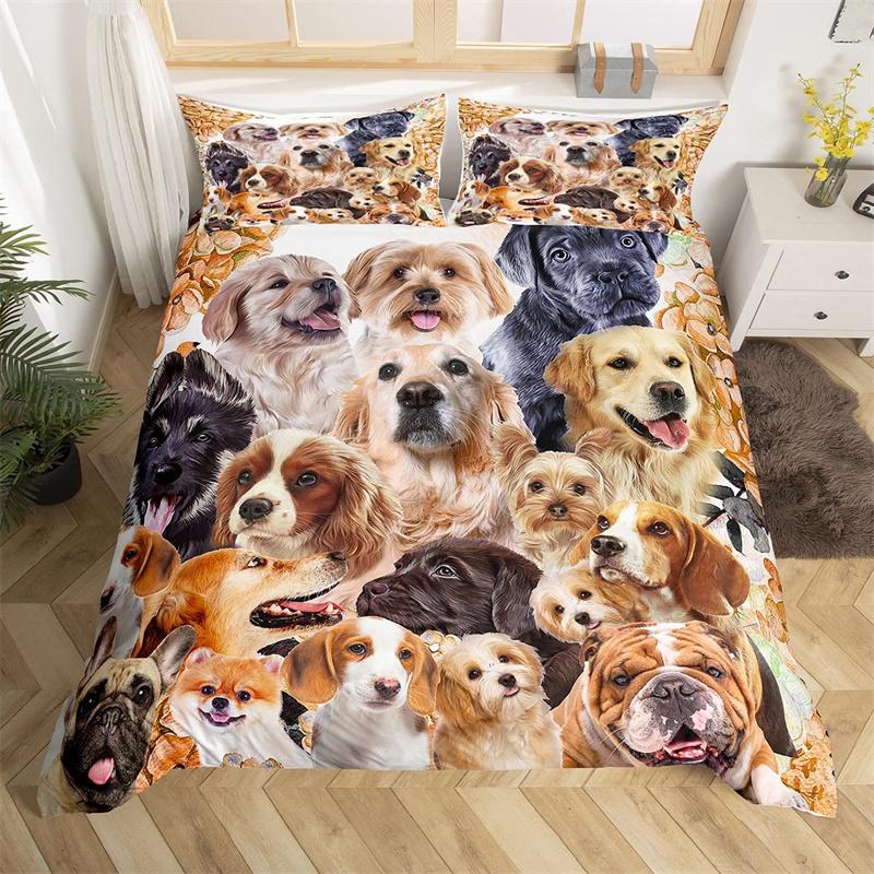 Детский комплект постельного белья с изображением кошек, двухспальный комплект постельного белья с 3D-изображением животных из мультфильма, микрофибра, милый чехол для питомца, для девочек и мальчиков, любителей кошек