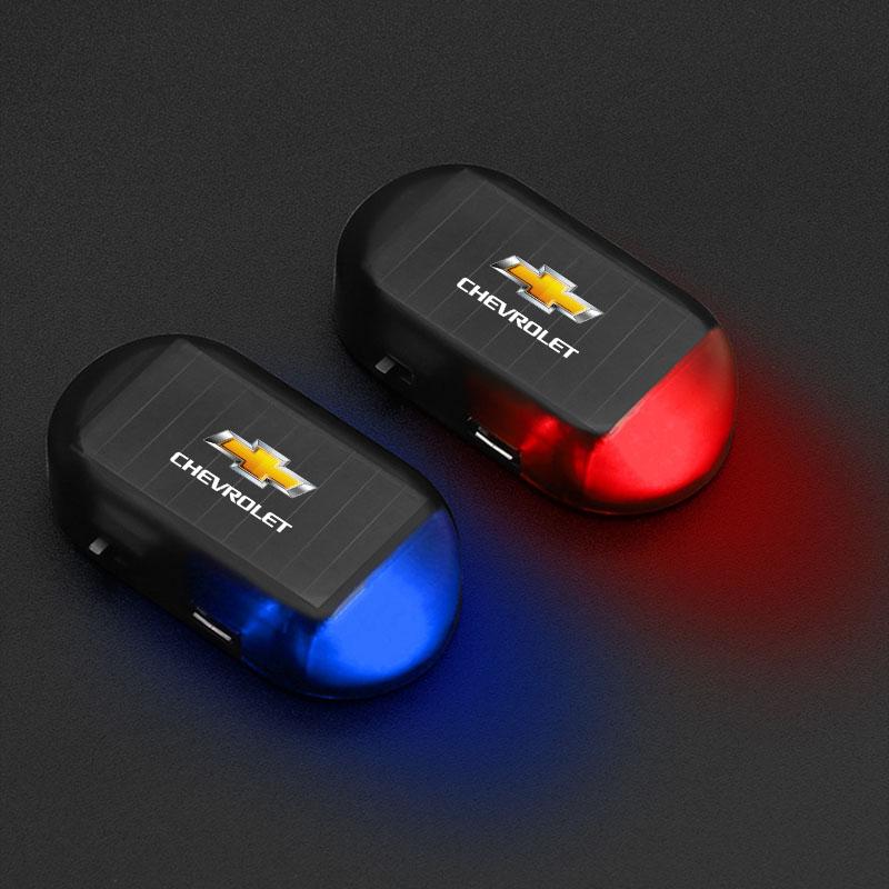 AABHI1 For Chevrolet Captiva Lacetti Aveo Malibu Trax Camaro 1Pcs Car Solar Powered Wireless Anti-Theft Caution Lamp LED Flashing Light