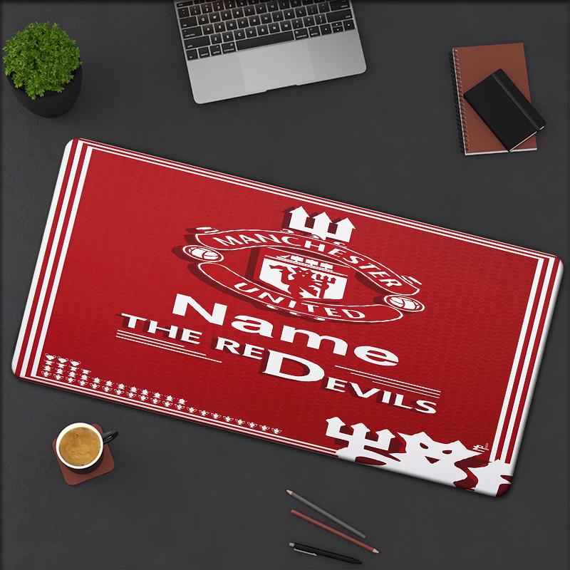 Custom Name Manchester Theme Mouse Pad Non Slip Rubber Base Multifunctional Office Home Decor Perfect For Workspace Personalization