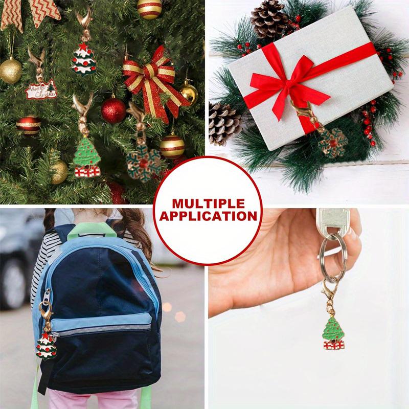 1 шт. Эмалированная декоративная клипса для рюкзака для ключей, для вечеринки, из сплава, подвески для сумки, рождественский брелок, подарки, кошелек для хранения, эстетика