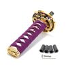 Samurai Sword Automatic Leather Shift Knob Universal For Lock/Button Transmission Cool Katana Gear Shifter Lever 150MM