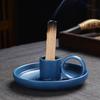 Ceramic Palo Santo Holder Incense Burner for Stick Sage Holder Incense Holder Ash Catcher Tray for Meditation Yoga Room