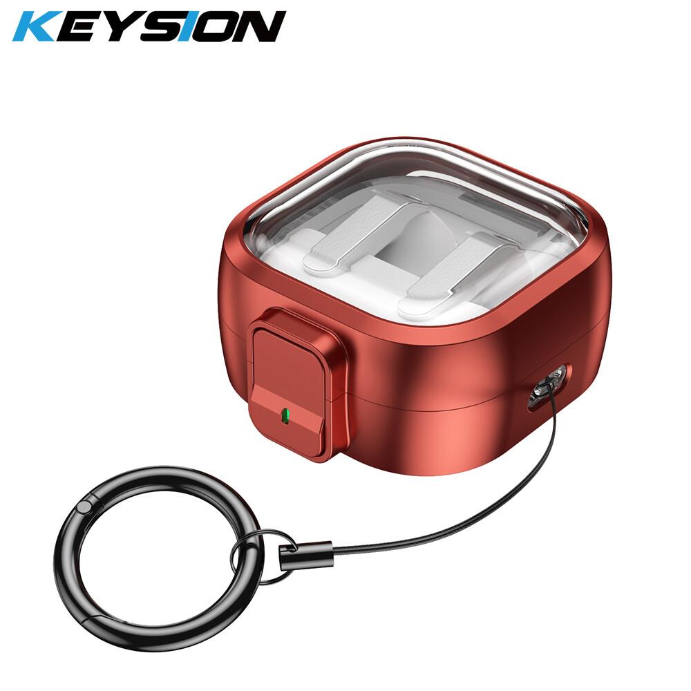Прозрачный чехол Keysion с замком для наушников-вкладышей Samsung Buds4 4 Pro, ударопрочная крышка из твердого поликарбоната для Galaxy Buds 4 Pro
