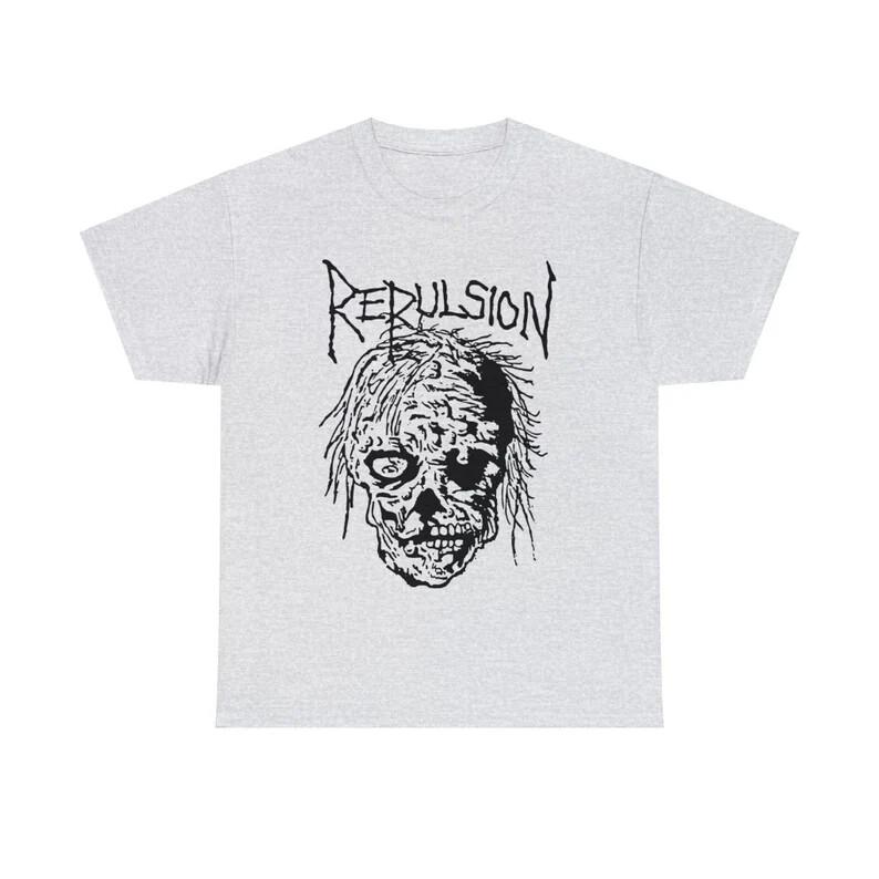 Repulsion Horrified T Shirt Vintage Grindcore Pig Destroyer Dead Infection Blood
