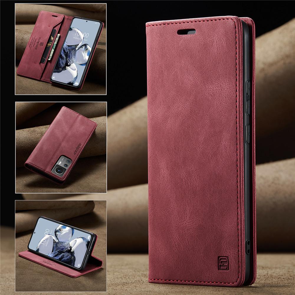Luxury Genuine Leather Magnetic Wallet Flip Case for Xiaomi Mi 14 13 12 11 Lite 12s 13T 12T 11T 10T Card Slot Stand Shockproof Foldable Full Cover