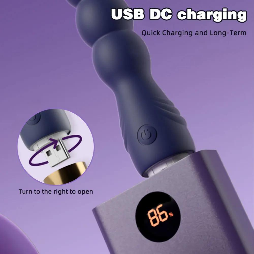 Анальные бусы Анальная пробка для женщин мужчин Анальный вибратор Массажер простаты Анальные шарики Мужской стимулятор влагалища клитора Мастурбатор Секс-игрушка