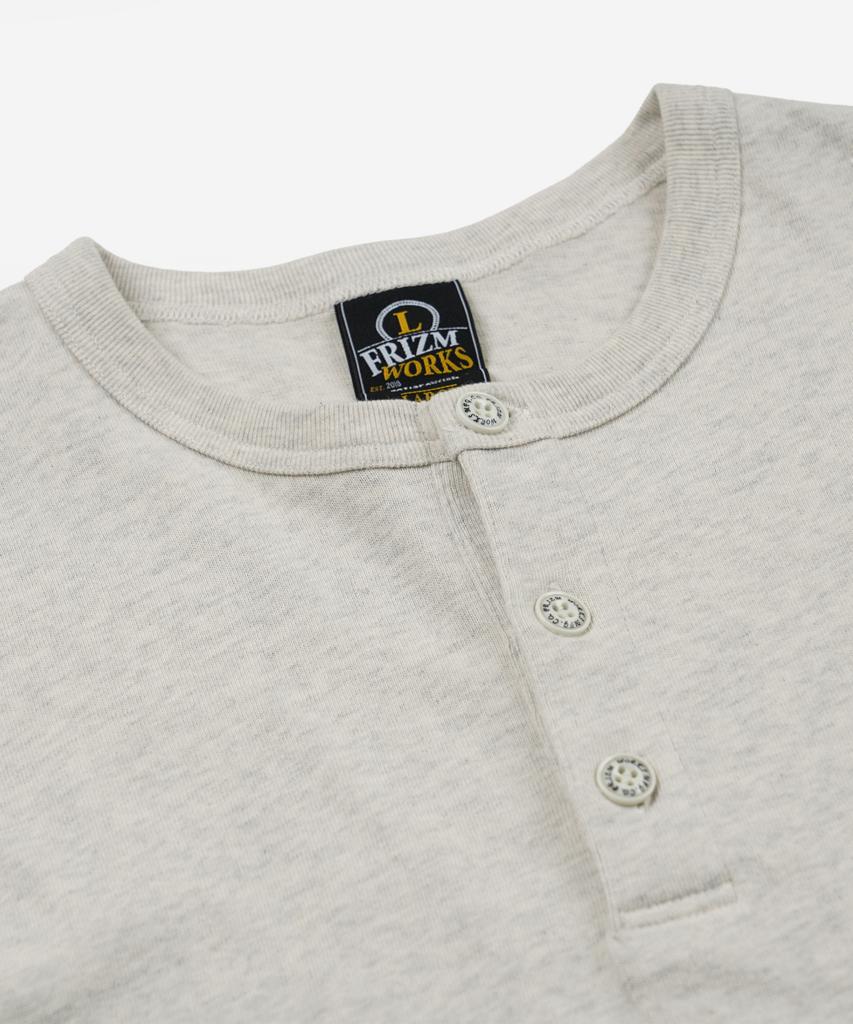 FRIZMWORKS 10S Однотонная футболка-henley _ Овсяный