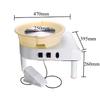 Pottery Wheel Machine 32cm 220V 350W Hand Cranked and Pedal Control Ceramic Work Clay Art With Mobile Smooth Low Noise