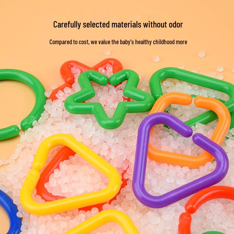 Геометрическое кольцо-пряжка, цепочка, ожерелье-конструктор для детей - Образовательное и развивающее