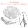 3 Tiers Fruit Basket Vegetable Kitchen Storage Baskets Wire Chain Hanging Space Saving Fruit Plant Storage Basket Decor