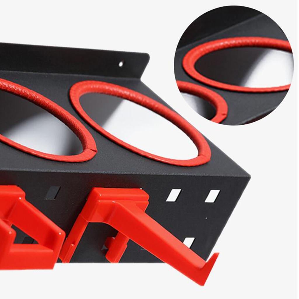 Spray Bottle Storage Rack Mounted Bracket with Hooks Accessories Spray Can Organizer Display Hanging Garage Workplace