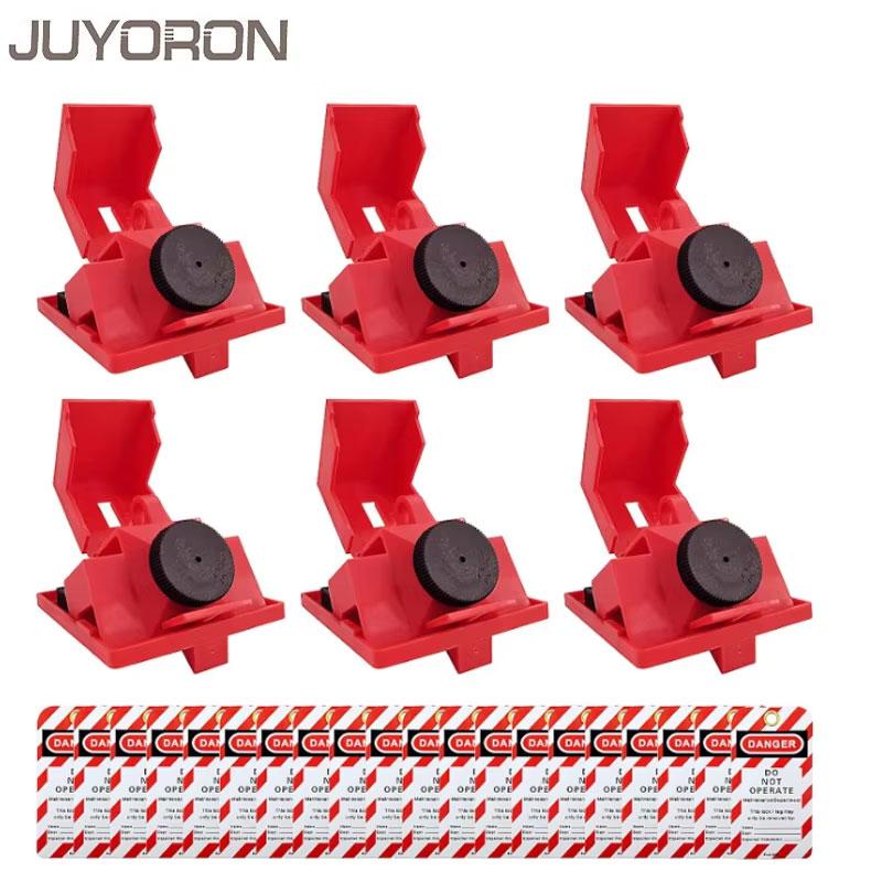 6pcs Breaker Lockout and 20pcs Warning Tags Clamp Type Molded Case Circuit Breaker Lock Beidi Type Air Switch Buckle Anti Misope 4