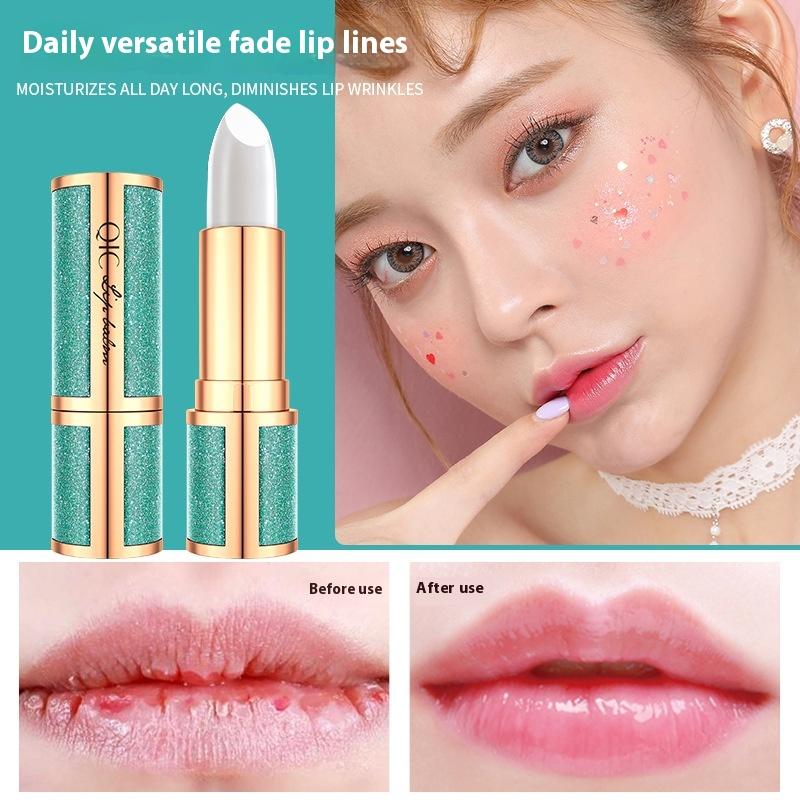 QIC Star Lip Balm, увлажняющий воск для губ, бесцветный прозрачный уход, увлажняющий блеск для губ, красота