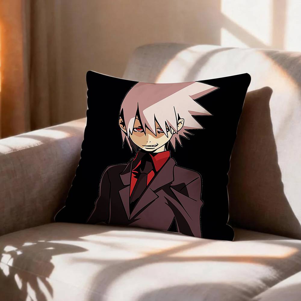 КРУТОЙ Подушка с принтом по манге Soul Eater Наволочка для подушки Чехол на подушку для гостиной Дивана