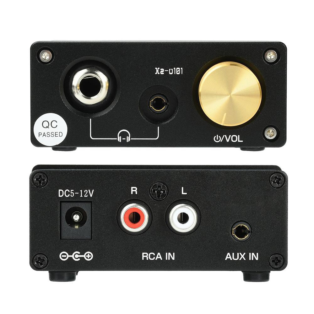Xz-U101 HiFi Усилитель для Наушников Стерео RCA Аудио Усилитель AUX выход Настольный Усилитель для Гарнитур 3.5мм/6.35мм