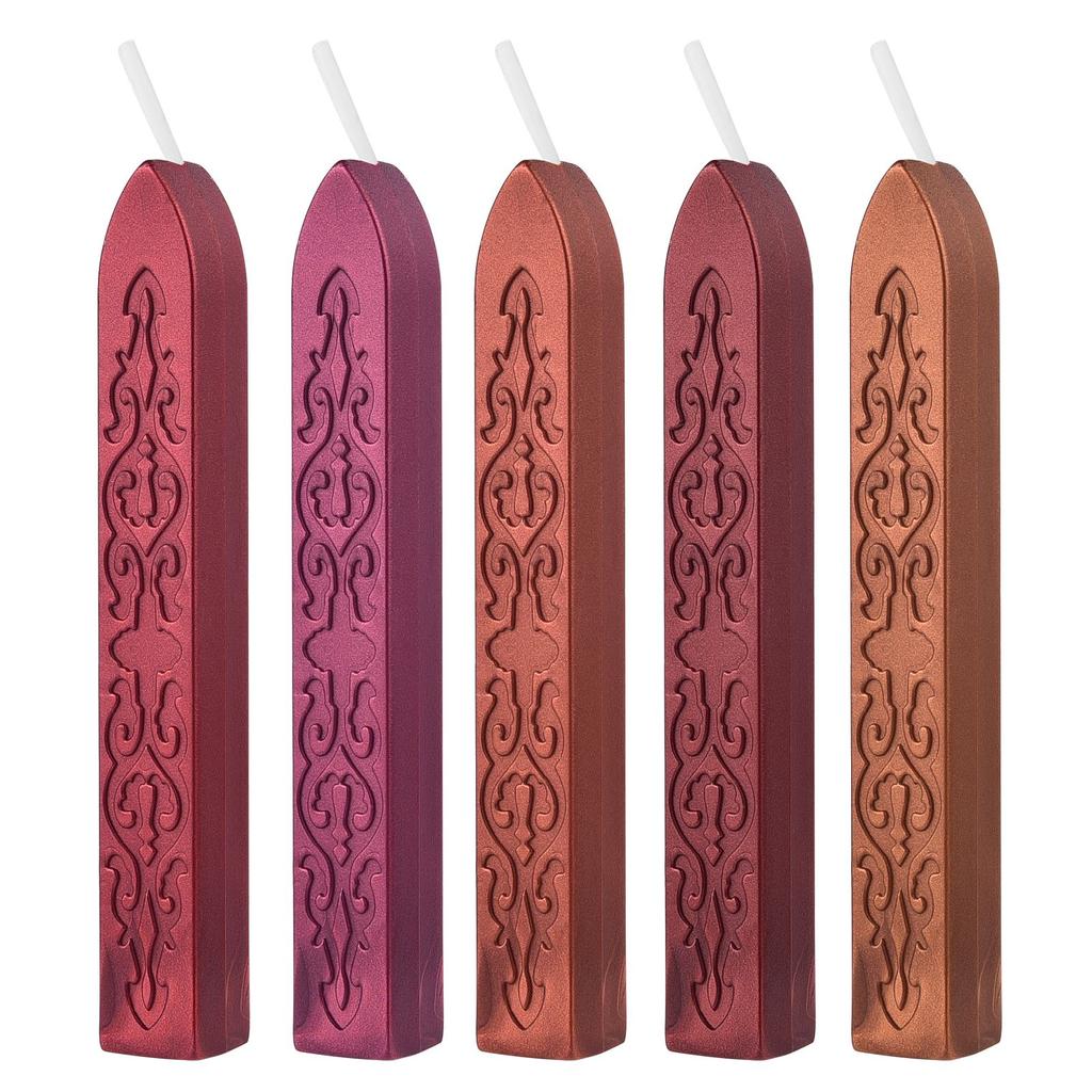 5 шт. восковых печатей, антикварные восковые печатей с фитилем для почтового письма, ретро-винтажная восковая печать, приглашение на свадьбу