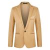Fashion Men'S Clothing One-Button Casual Small Blazer Jacket Korean Version Suit One-Piece Delivery