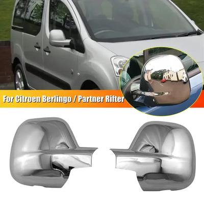 Для Citroen Berlingo III Combo E Peugeot Partner II Rifter 2012-2018 Автомобильная наклейка Чехол на зеркало заднего вида Боковое зеркало Колпачок крыла Накладка Отделка