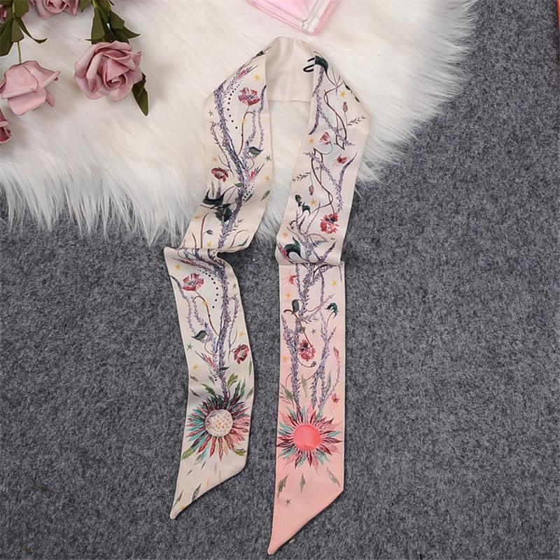 Fashion Print Hair Bands Long Hair Ribbon For Women Girls Bows Ponytail Holder Scarf Sweet Hair Accessories